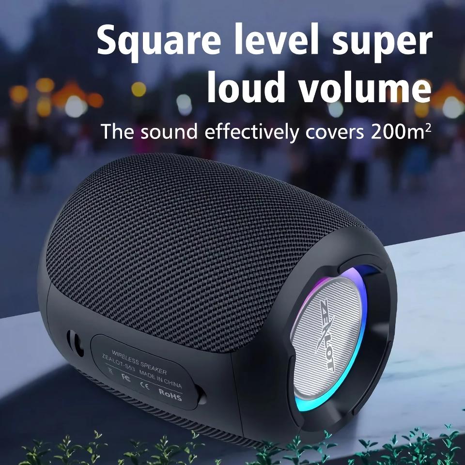 Portable Stereo Subwoofer Waterproof Bluetooth Speaker