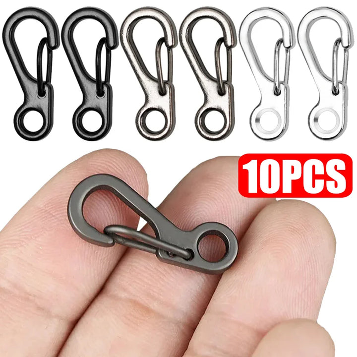 10Pcs Mini Spring Backpack Clasps