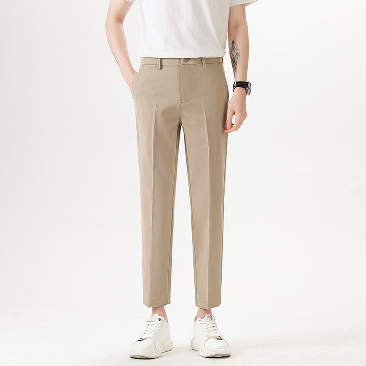 Light Luxury Men's Casual Small Trousers Stretch Pencil Pants Men's Trousers