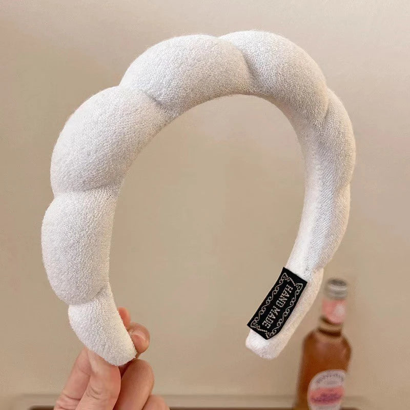 Soft Fluffy Sponge Headband for Makeup, Skincare & Hair Styling