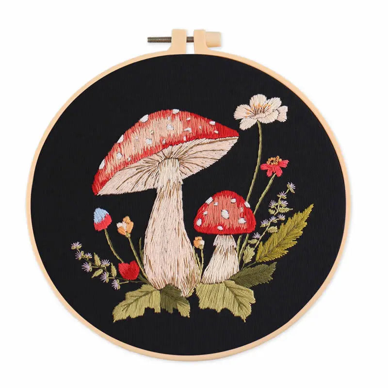 Mushroom Embroidery Kit for Beginners