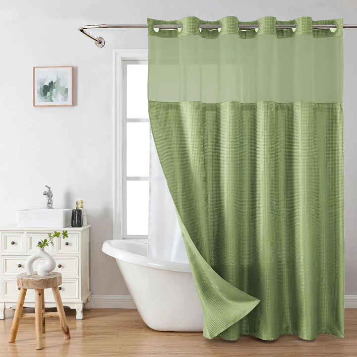 Waterproof Double Layer Shower Curtain