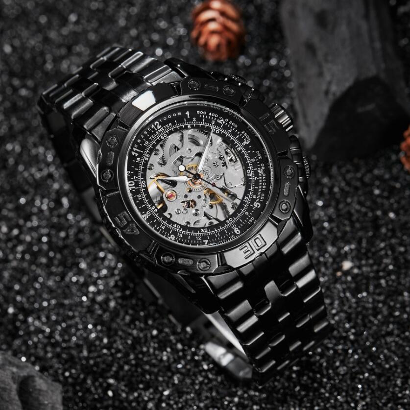 Men's Luxury Automatic Mechanical Watch All-steel Hollow Watch