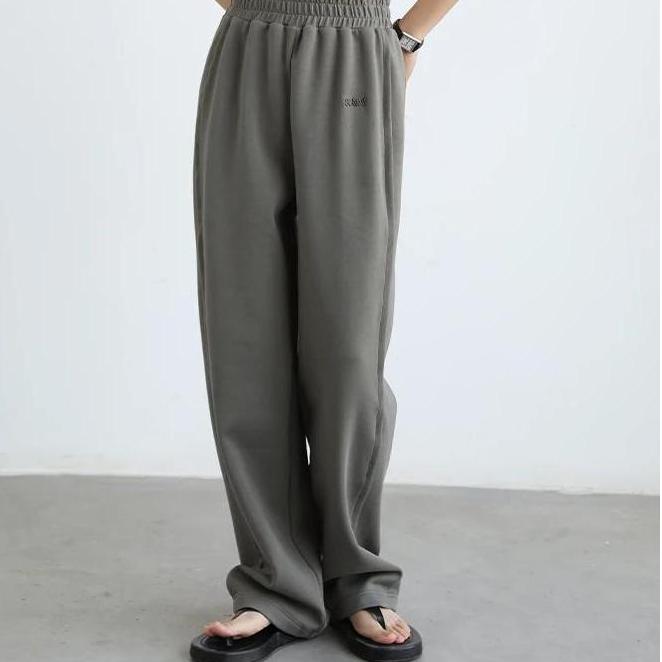 Women's Elastic Waist Cotton Straight Casual Sweatpants