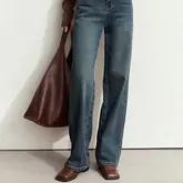 Women's Retro Wide-Leg Denim Pants