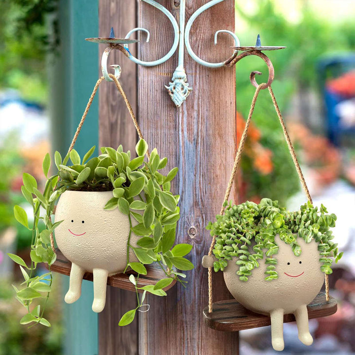 Flower Pot Wall Planter Swing Face