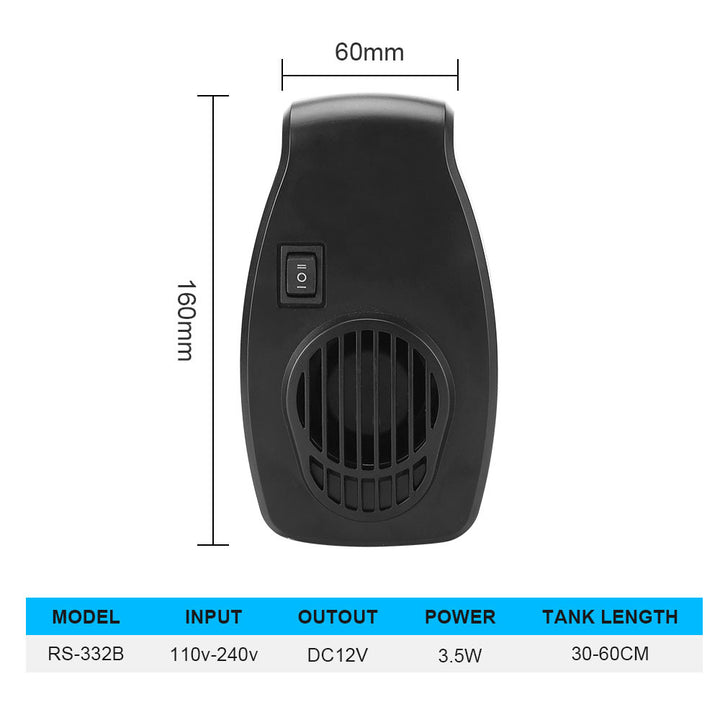 Aquarium Cooling Fan with Two-Speed Wind Control