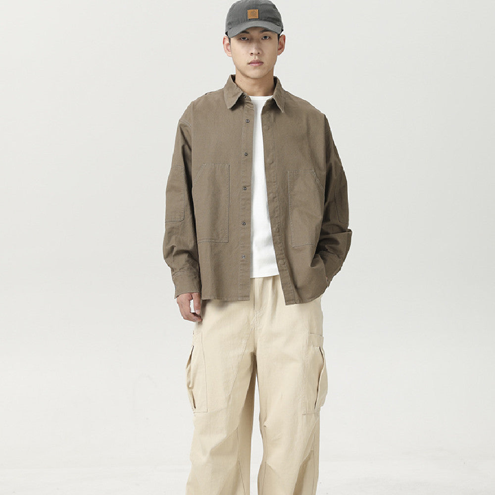 Fashion Drawstring Baggy Straight Trousers Male