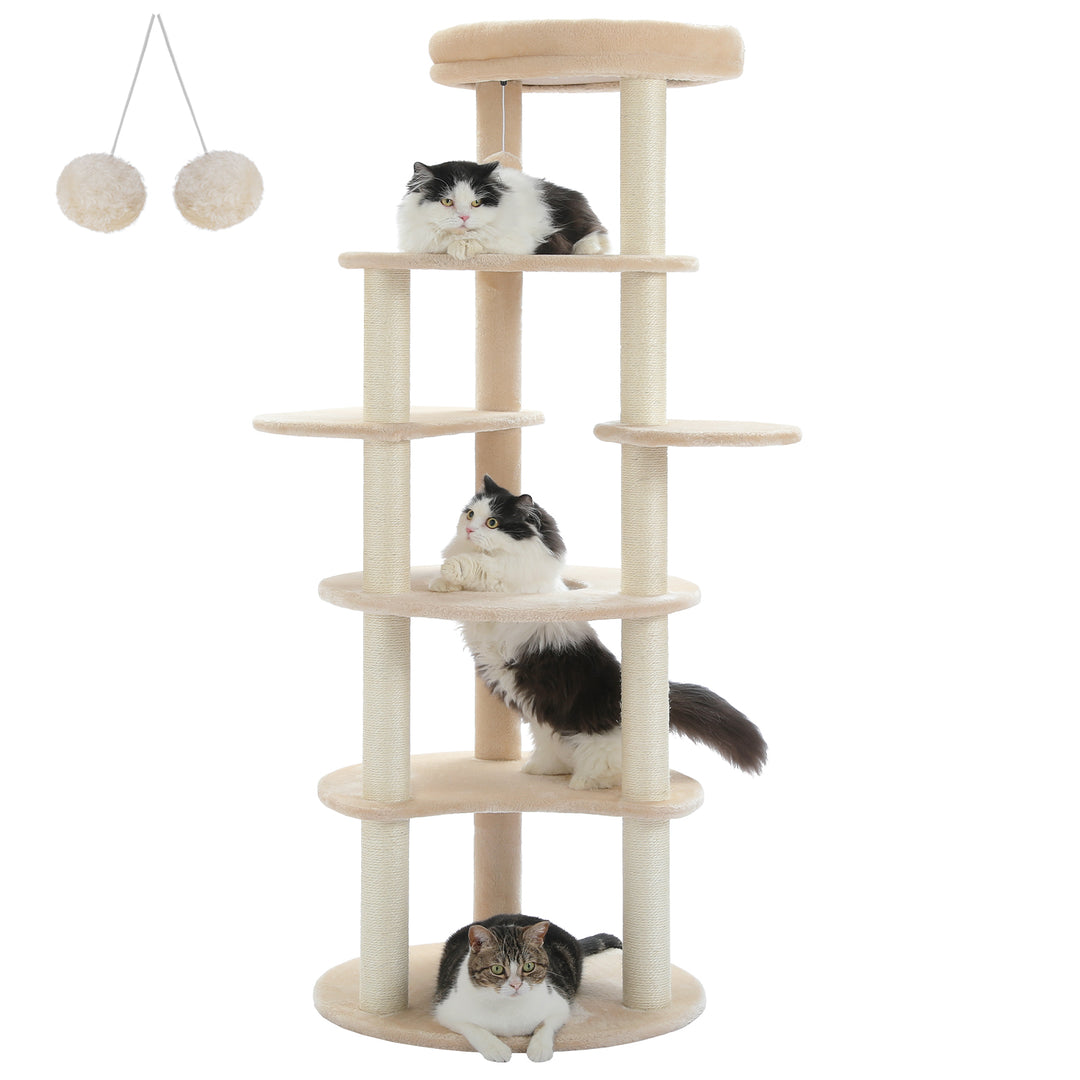 Modern 6-Level Cat Tree Tower