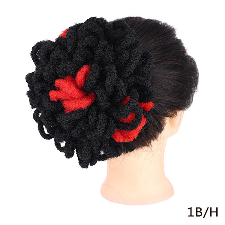 African Wig Bun Hair Bag Drawstring Dreadlocks Afro Hair Bag