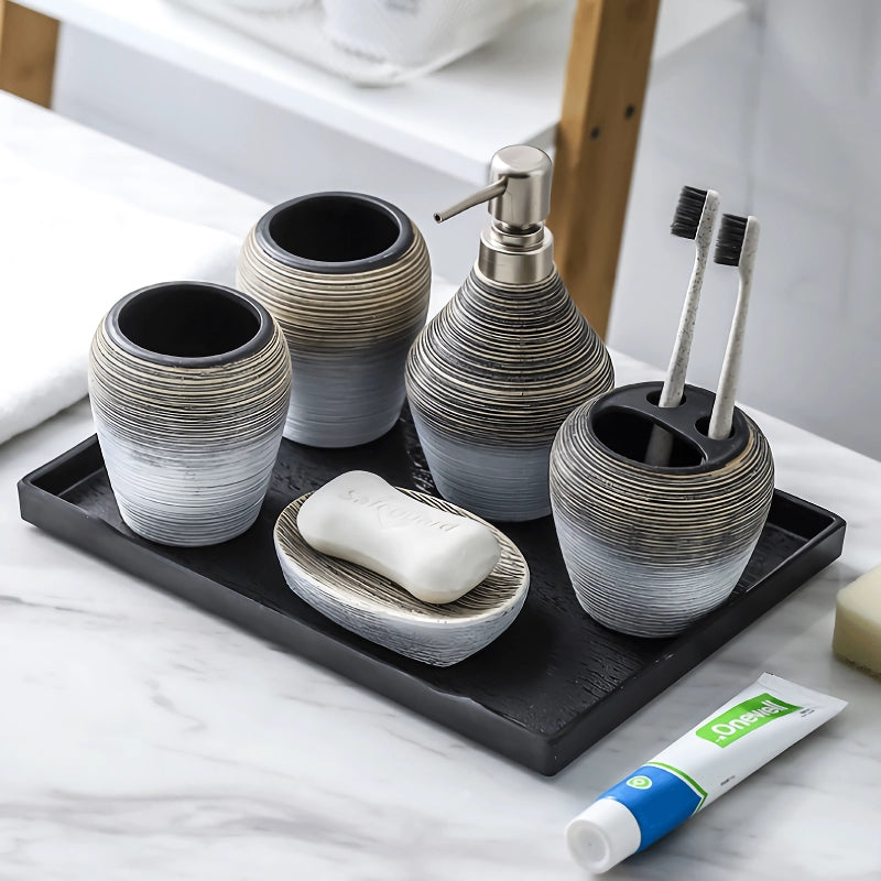 Retro Ceramic Bathroom Set