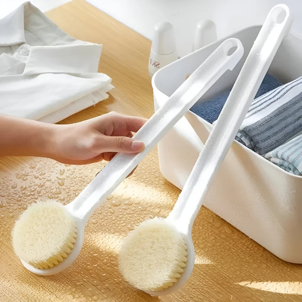 Long Handle Bath Brush for Exfoliating and Body Cleansing