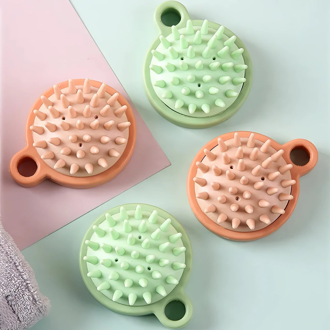 Silicone Scalp Massaging Shampoo Brush