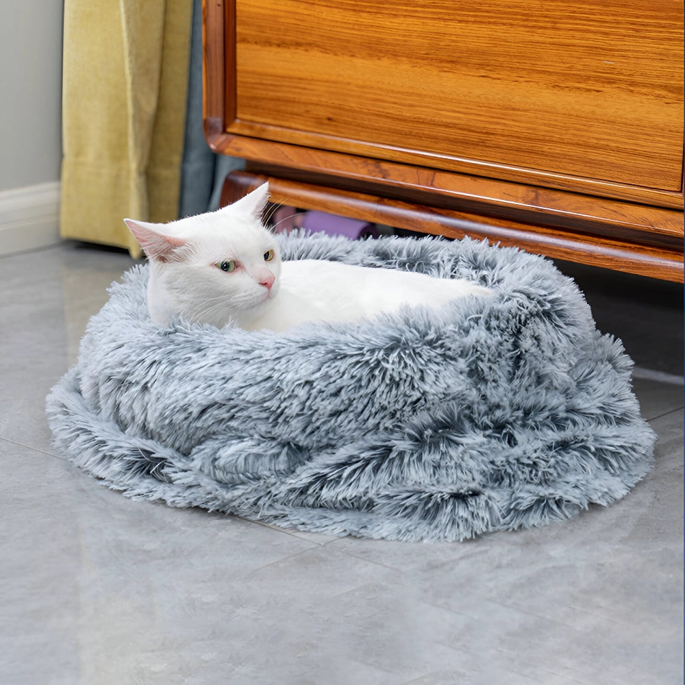 Plush Pet Sleeping Bag - Windproof & Cozy Mattress for Cats and Small Dogs