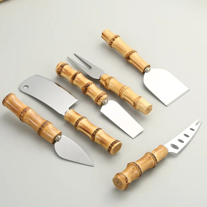 Bamboo Cheese Knives Set