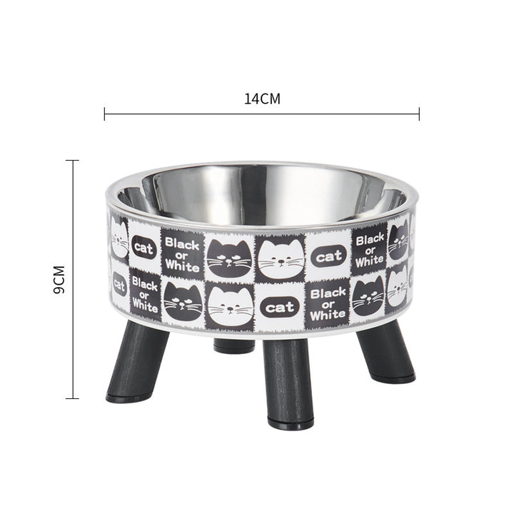 Stainless Steel Anti-Slip Cat & Dog Feeding Bowl