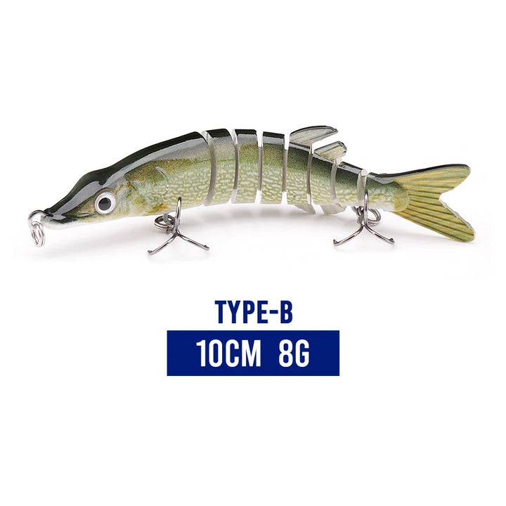 100mm Multi-Jointed Fishing Lures