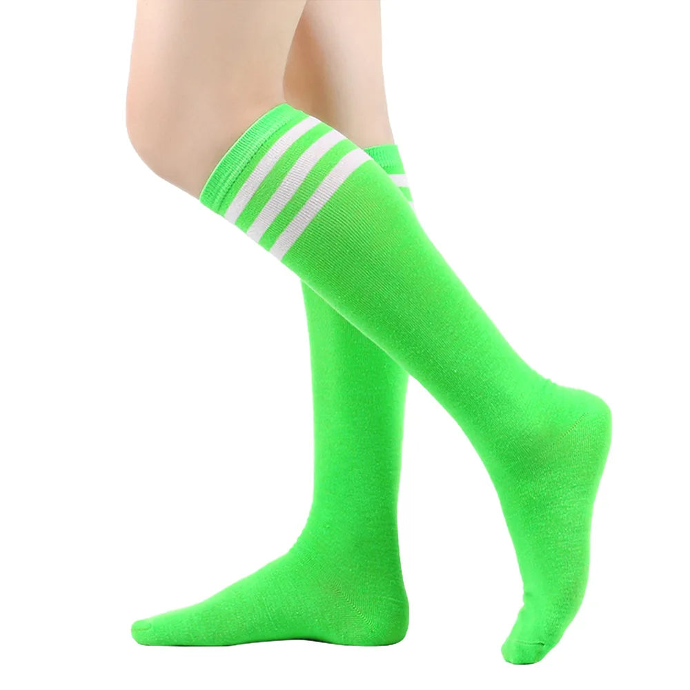 Striped Cotton Women’s Harajuku Style Calf Socks