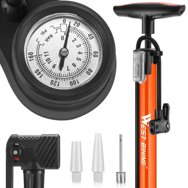 High Pressure Bicycle Floor Pump for All Tires