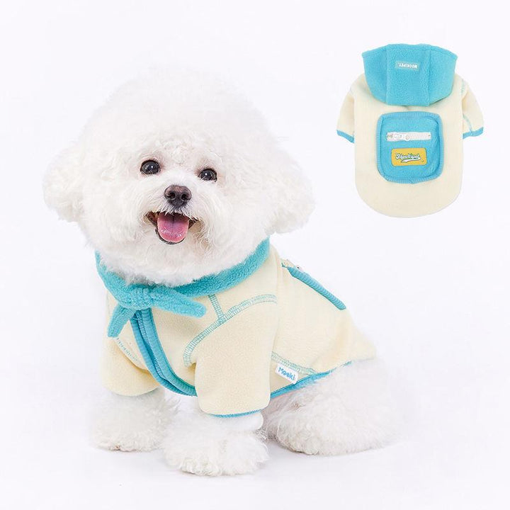 Warm Fleece Jacket with Detachable Hat - Winter Pet Clothing for Dogs and Cats