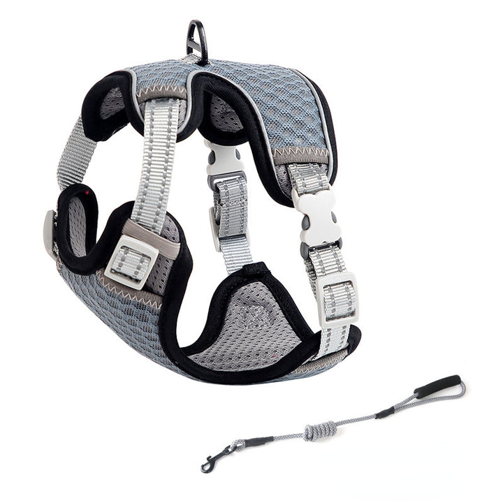 Adjustable Reflective Cat Harness and Leash Set