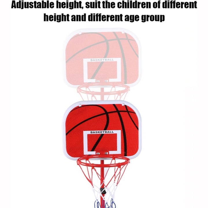 Adjustable Height Kids Basketball Hoop Set