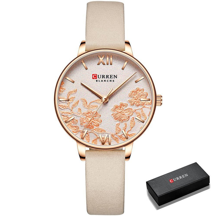 Ladies Waterproof Small Dial Pattern Watch