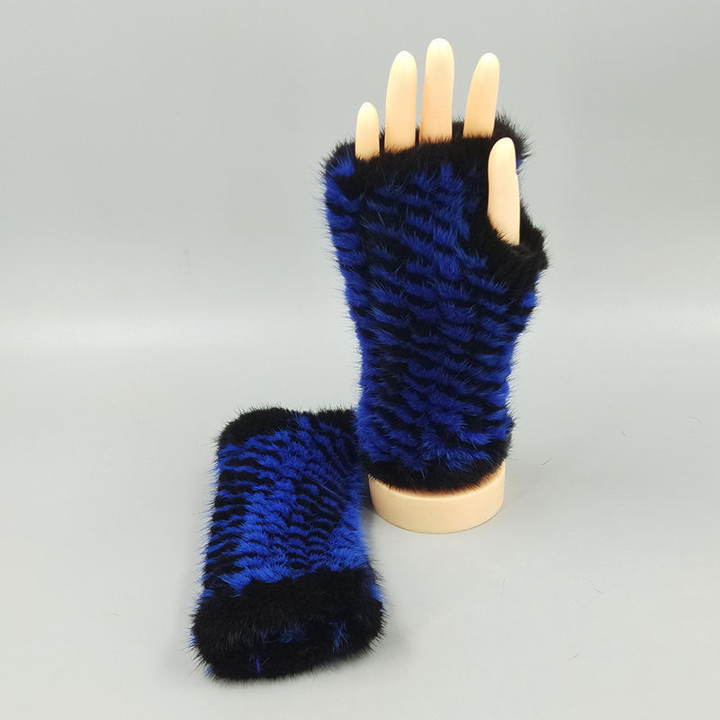 Thickened Warm Winter Wristband Mid-length Gloves