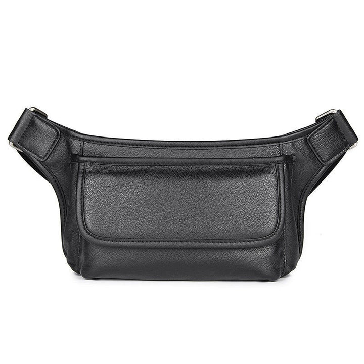 New Men's Waist Bag Compact And Practical Leather Top Layer Cowhide Small Satchel