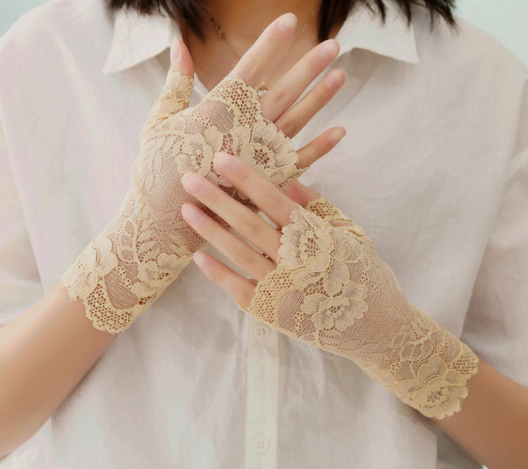 Stretch Lace Gloves Thin And Sexy