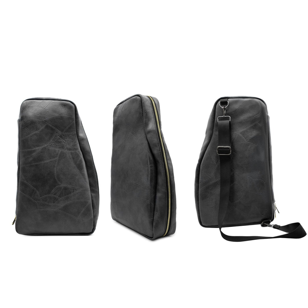 Barber Leather Sling Backpack Salon Styling Tools Waterproof