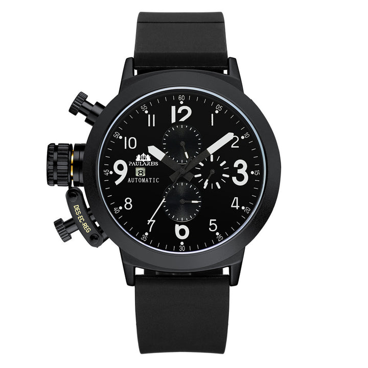 Automatic Mechanical Multifunctional Rubber Band Men's Watch