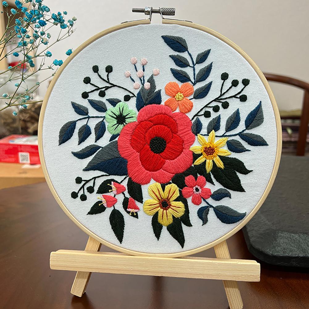 DIY Floral Embroidery Kit