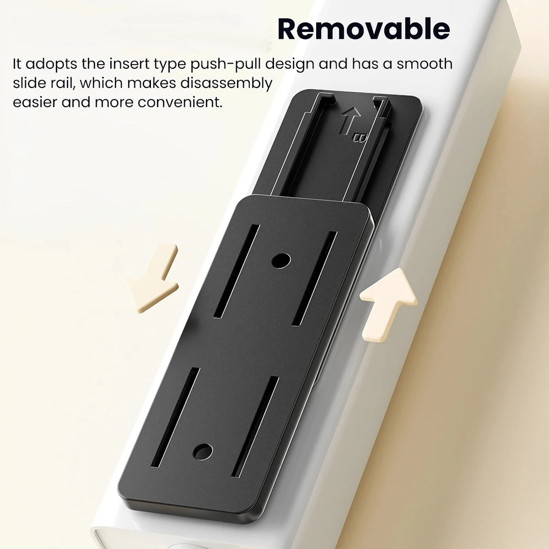 Wall-Mount Power Strip Holder - Self-Adhesive Cable Organizer