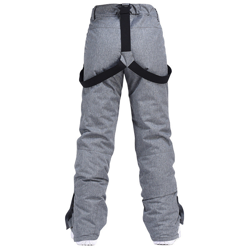 Ski Pants Men's Windproof Waterproof Detachable Elastic Waist Thick Thermal Cotton Pants Men