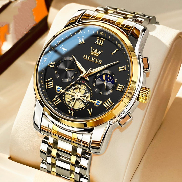 Luminous Non-mechanical Men's Multifunctional Waterproof Quartz Watch