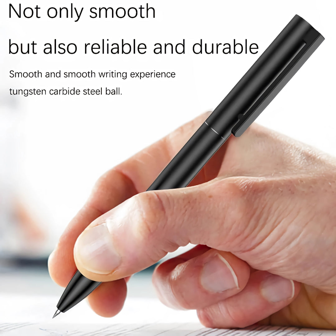 0.5mm Gel Metal Sign Pen - Smooth Writing Black Ink for Office and School