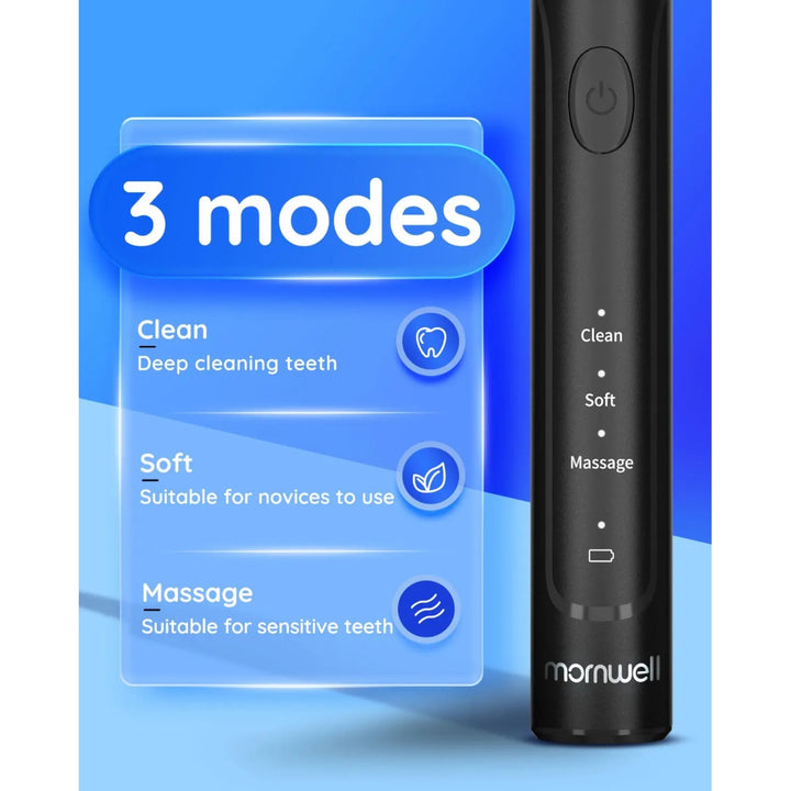 Advanced Electric Sonic Toothbrush with USB Charging and 8 Replacement Heads