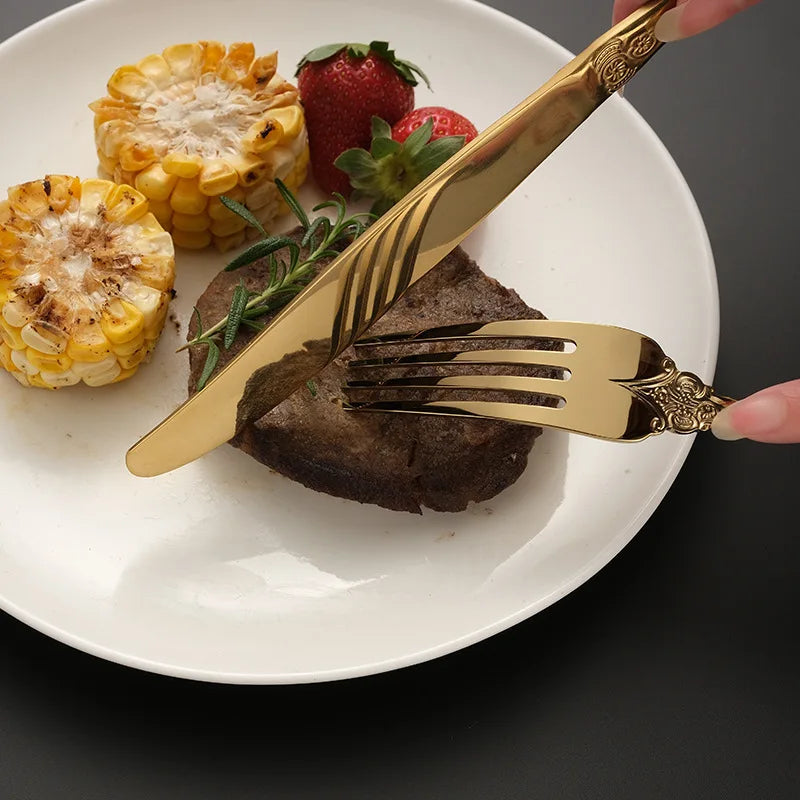 Luxury Gold Cutlery Set