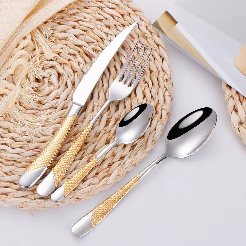 Fashion Golden Dinnerware Set