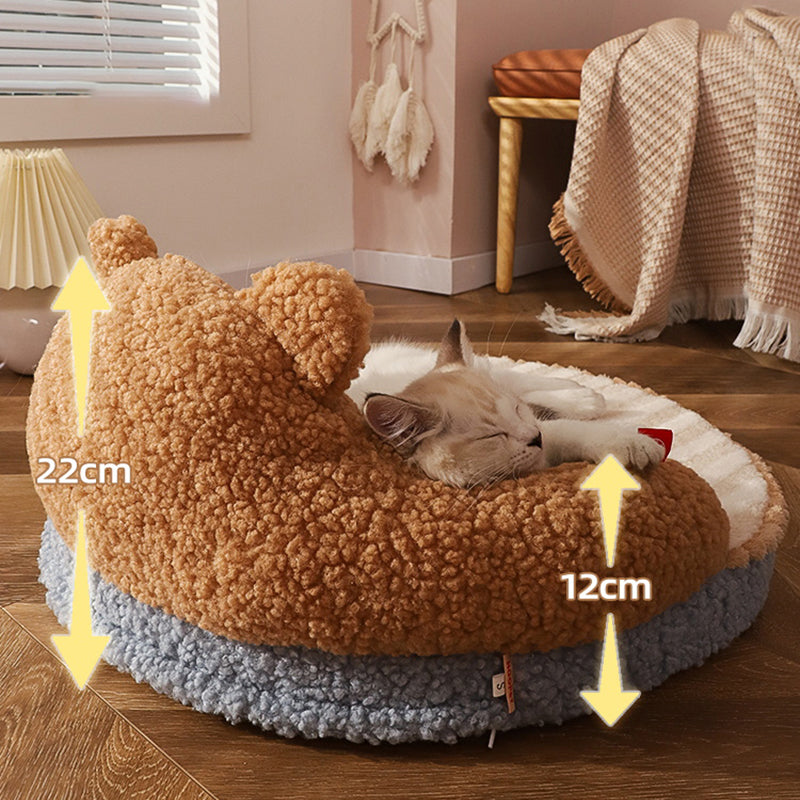 Cozy Bear-Shaped Cat Sofa Mat