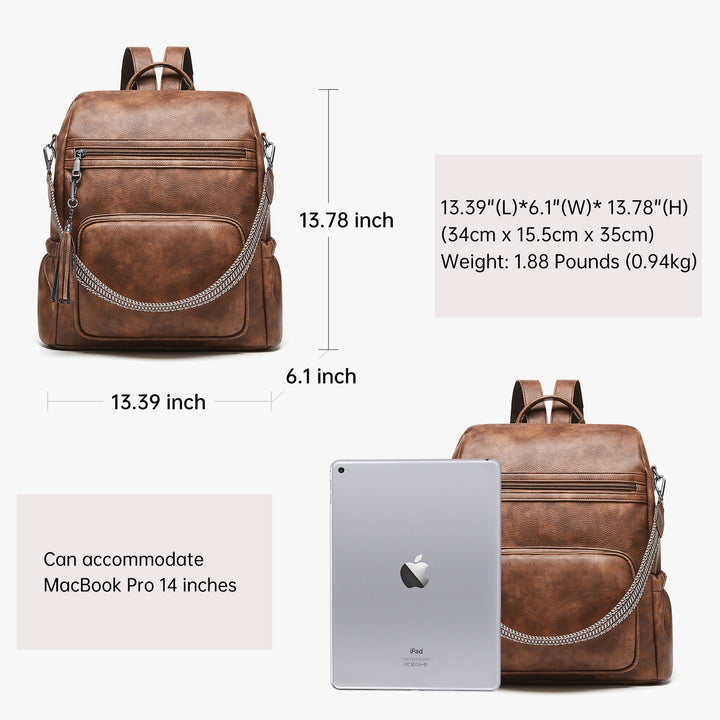 Retro Fashion Women's Casual Laptop Backpack