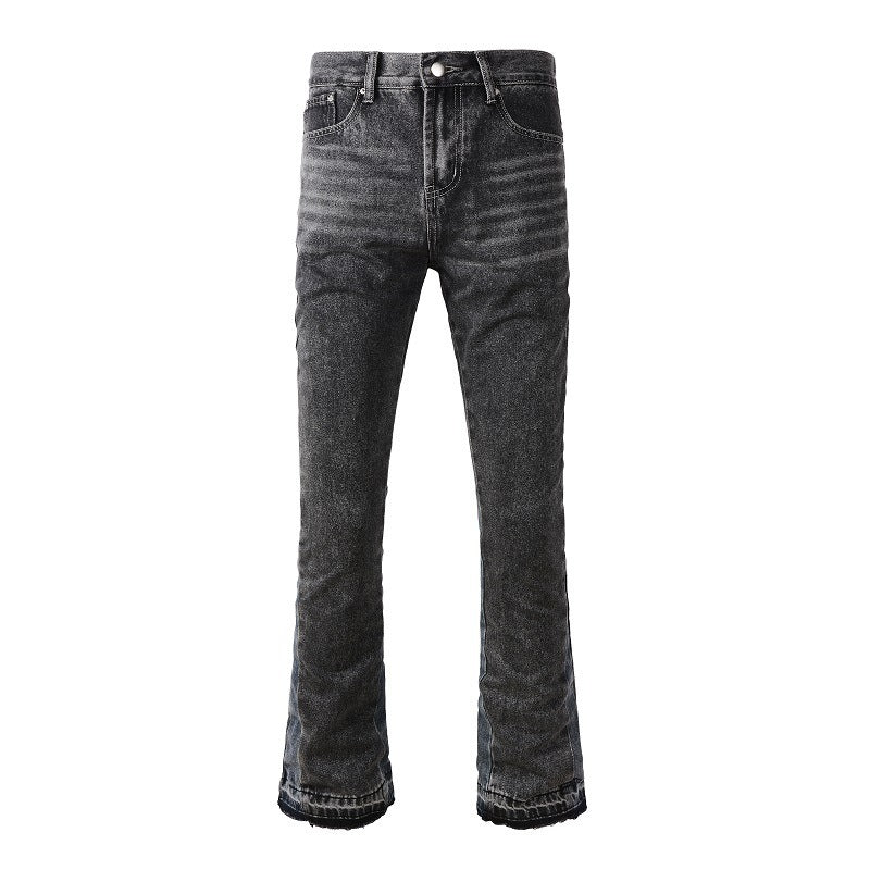 Contrast Color Fashion Men's Retro Jeans