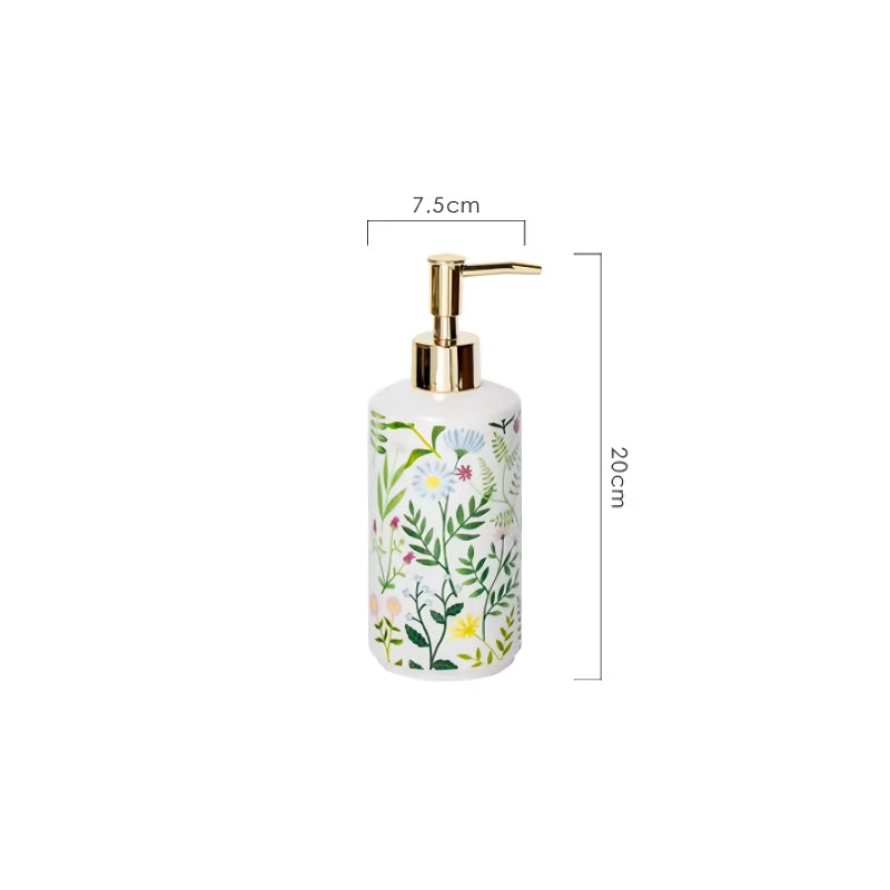 Ceramic Flower Soap Dispenser