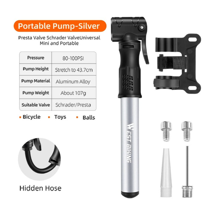 Portable Mini Bike Pump for Easy Inflation