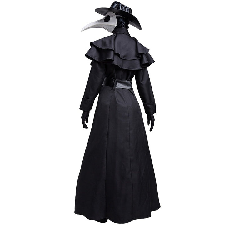 Halloween Medieval Steam Punk Plague Doctor Costume Beak Crow Long Mouth Mask