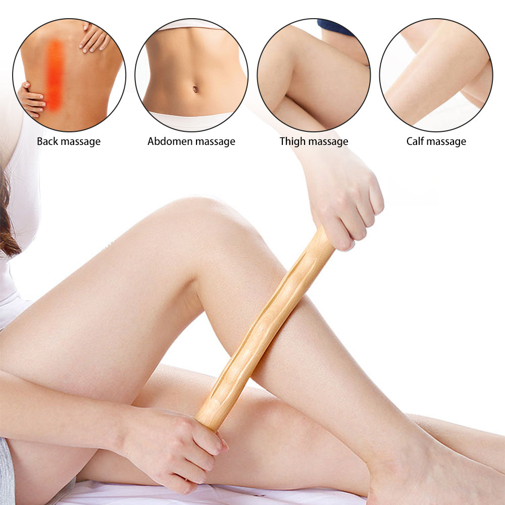 Natural Wood Guasha Scraping Stick for Full Body Massage