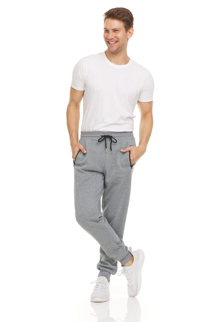 Men's Sports Casual Zipper Ankle-tied Feet Running Trousers