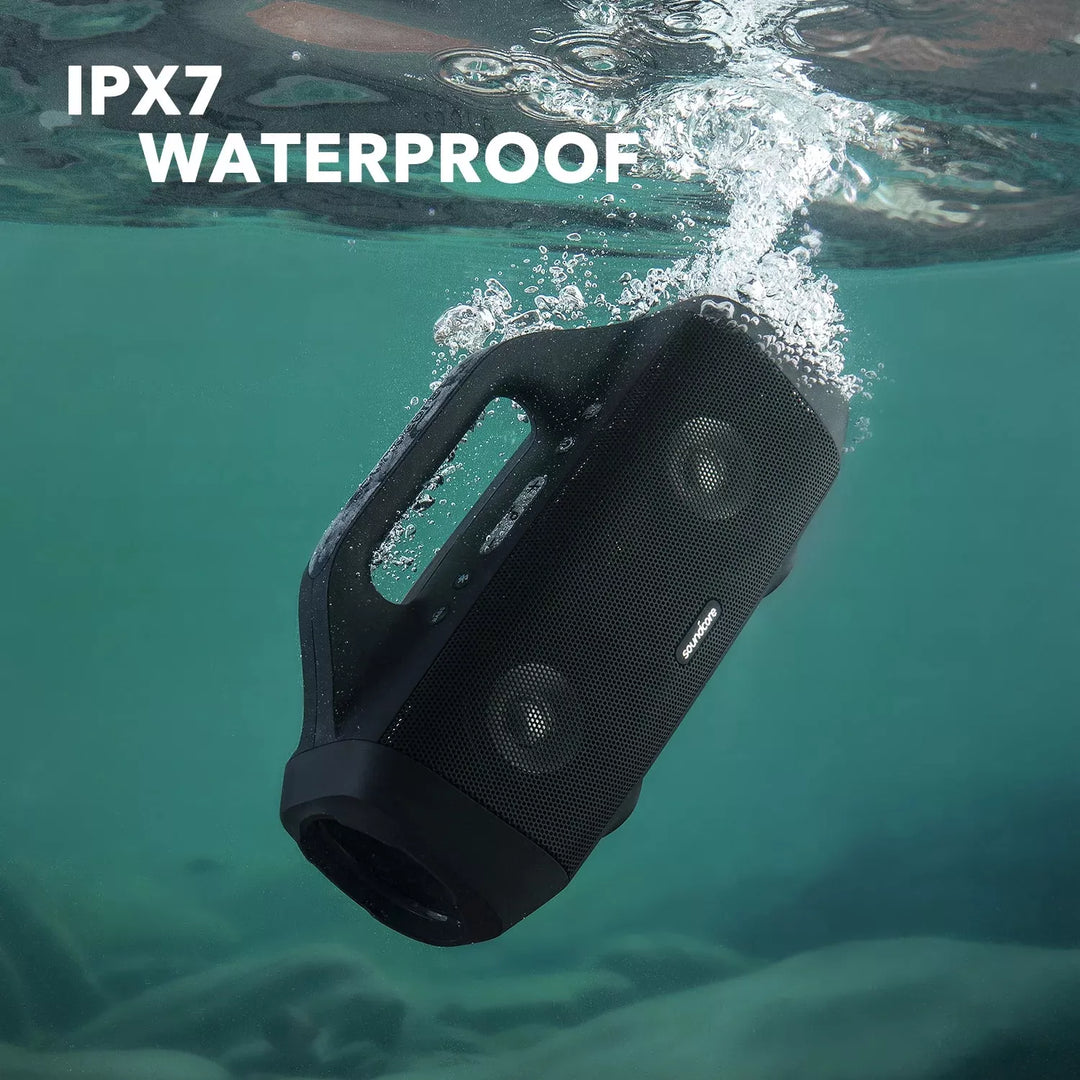 Outdoor Bluetooth Speaker with Titanium Drivers and 24H Playtime - Waterproof, BassUp Tech