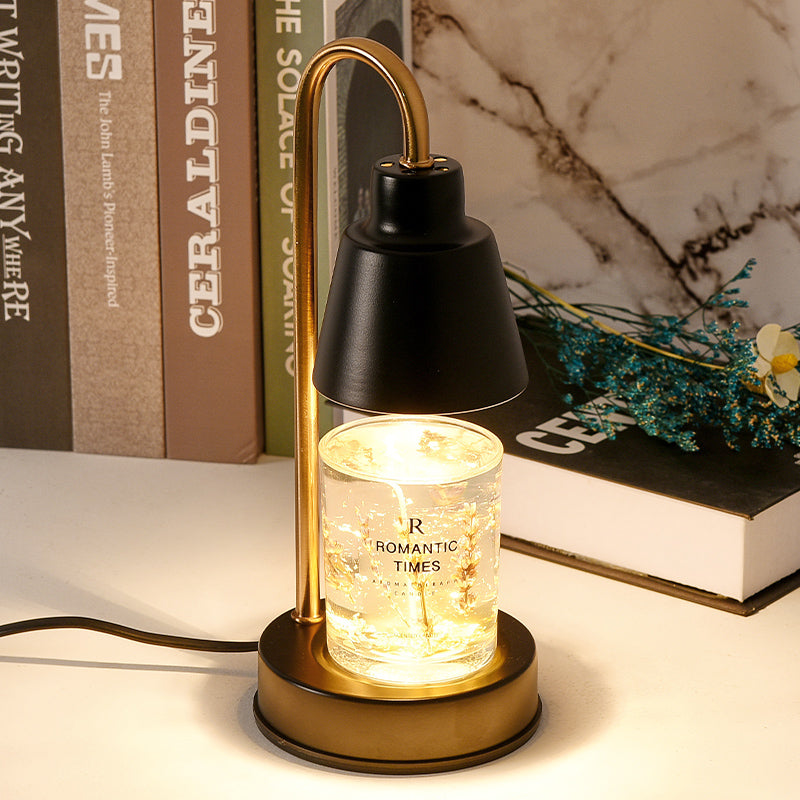 Aroma Lamp with Candle Warmer - Elegant Nordic Table Lamp for Bedroom